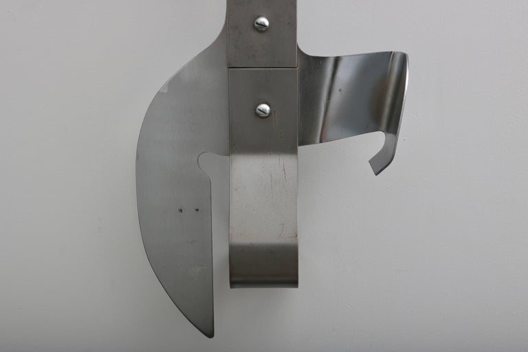 Wall Mount Can Opener Sculpture in Stainless Steel For Sale at 1stDibs