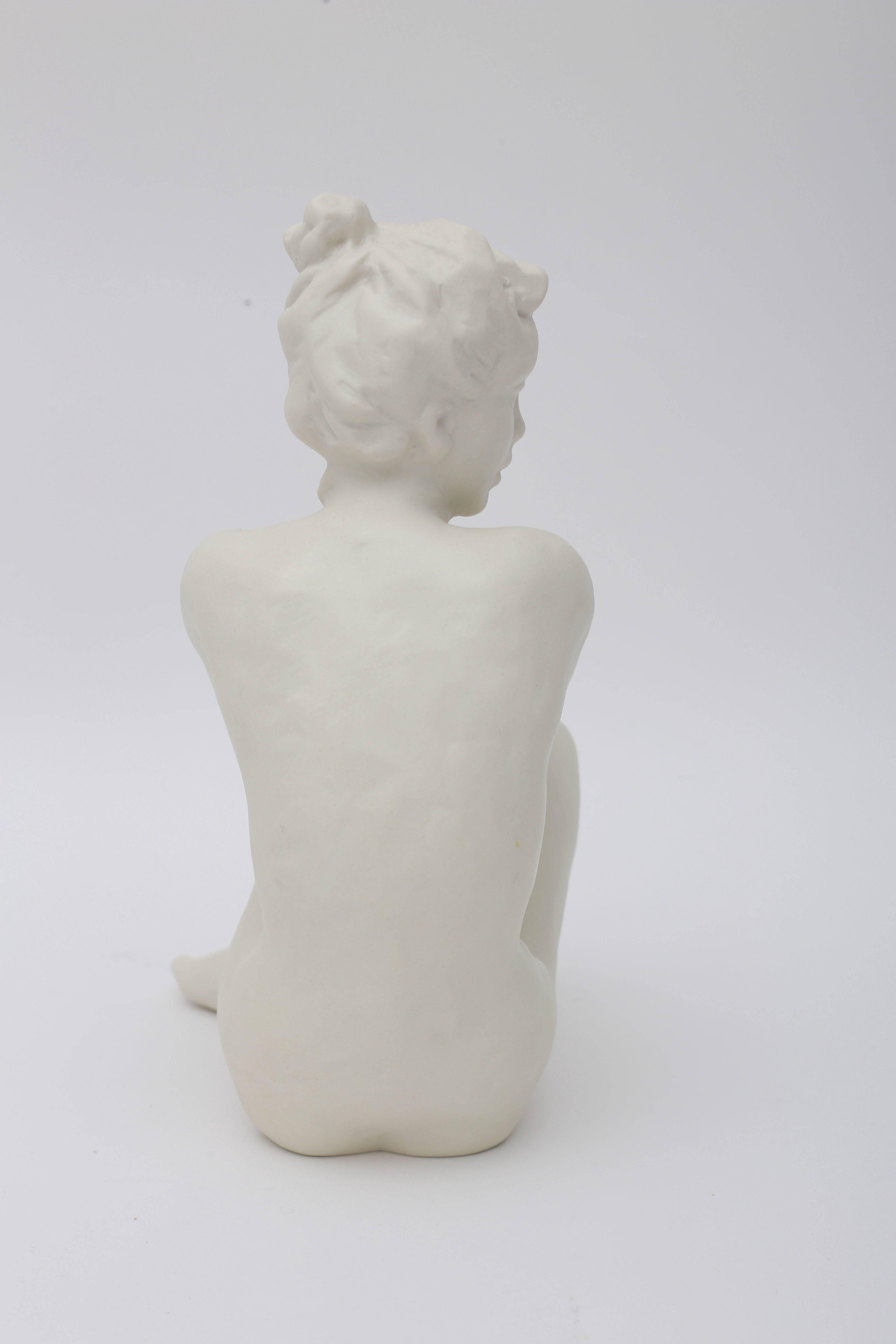 German  Figurine Sculpture of a Nude Female 