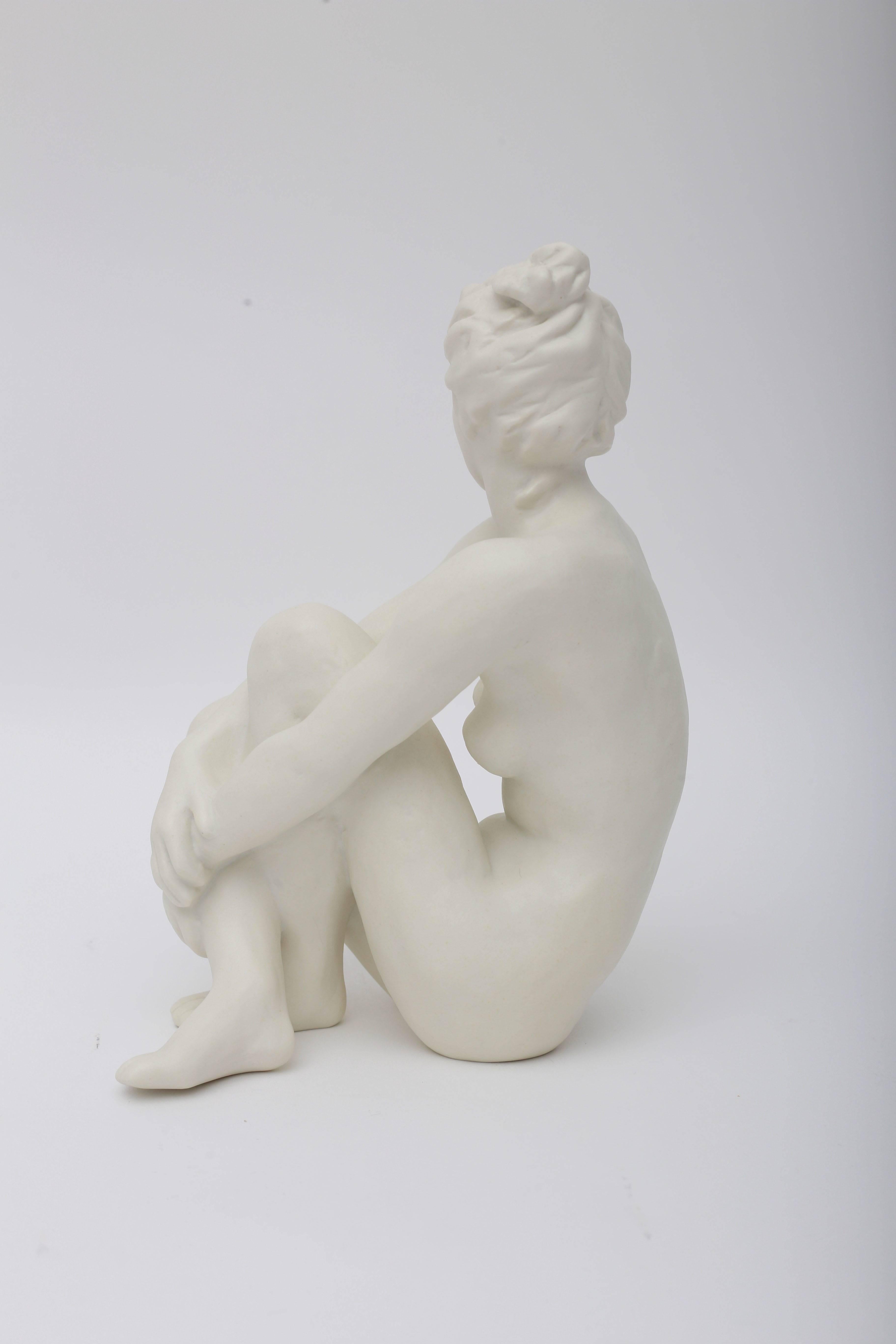 Art Deco  Figurine Sculpture of a Nude Female 