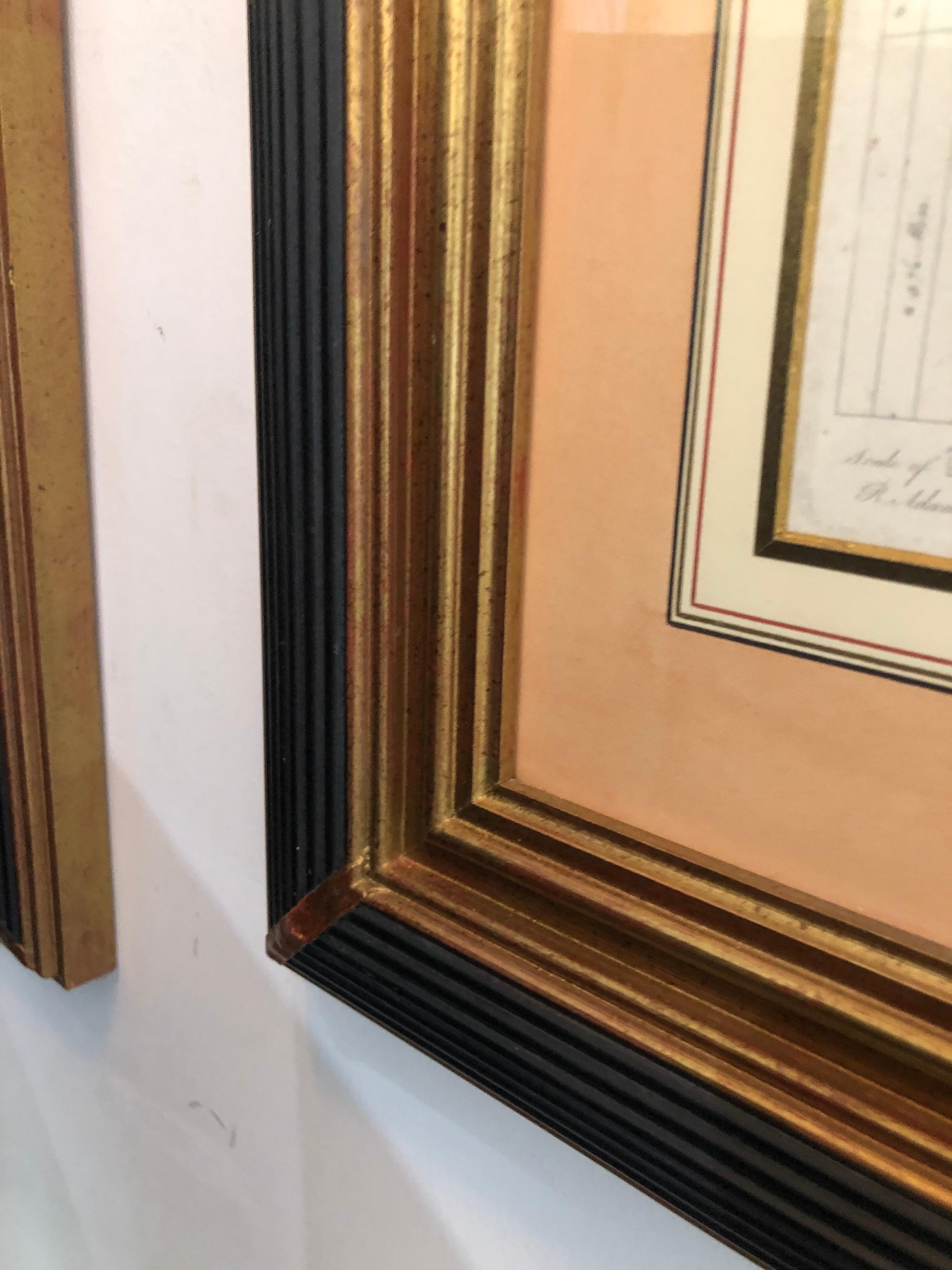 Set of Three Neoclasssical Architectural Prints For Sale 6