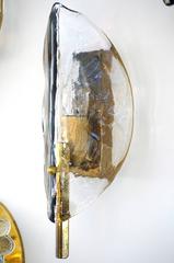 Pair of Mid-Century Modern Stylized-Leaf Wall Sconces, Kalmar, 3-Pair Available