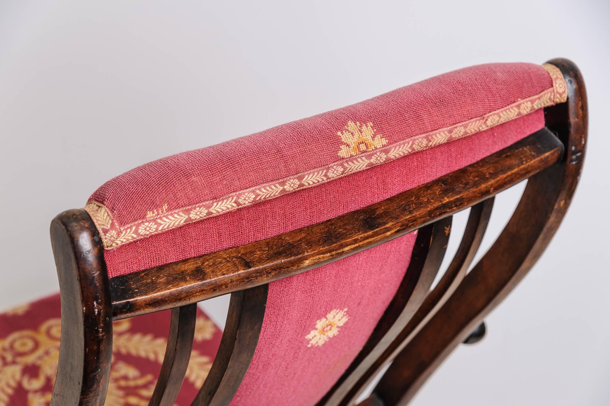 19th Century, French, Napoleonic Campaign Style Folding Chair 4