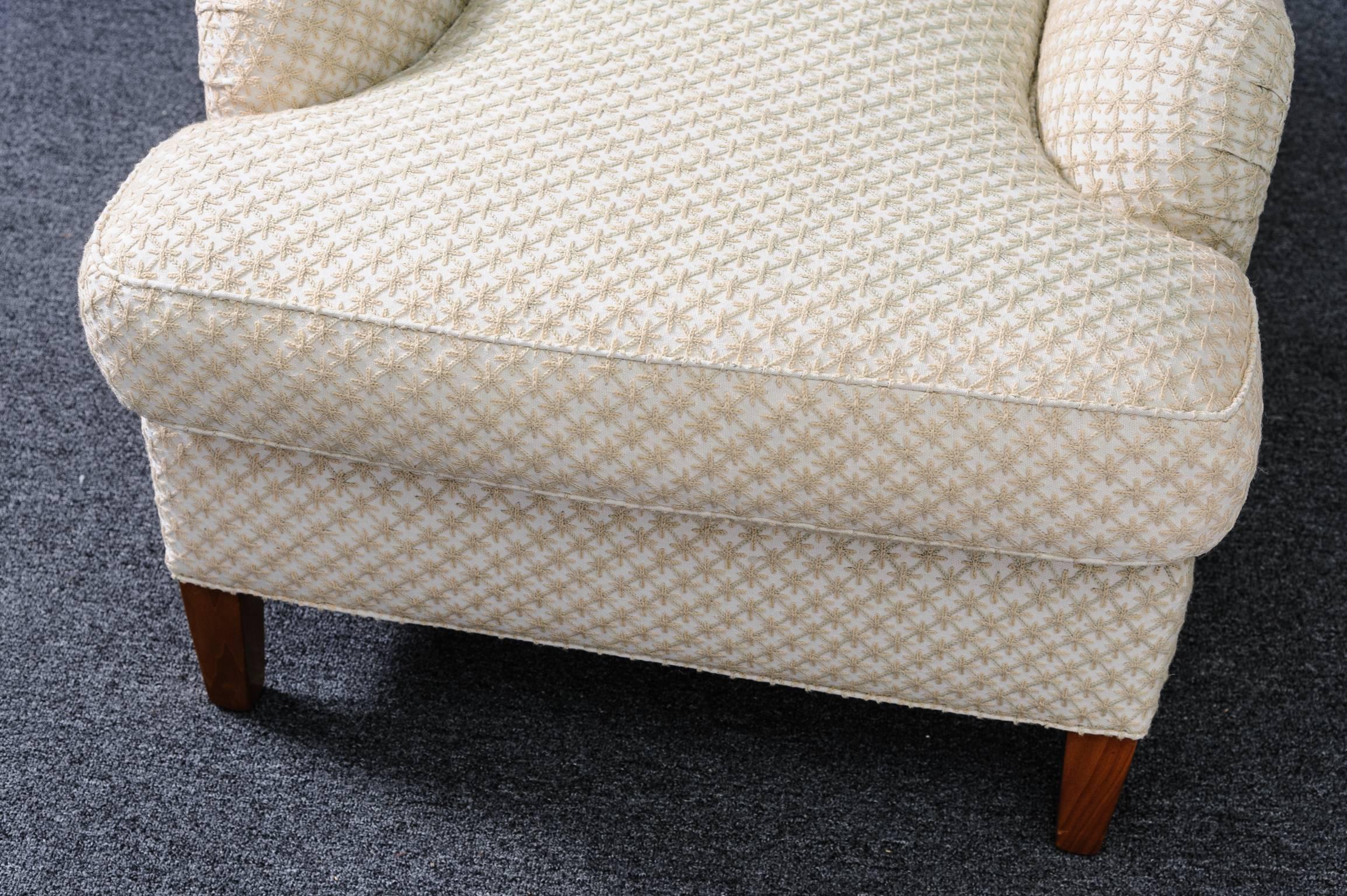 Woven Club Chair and Ottoman
