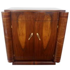 French Art Deco Two-Door and Single Drawer Cabinet 'Professionally Restored'