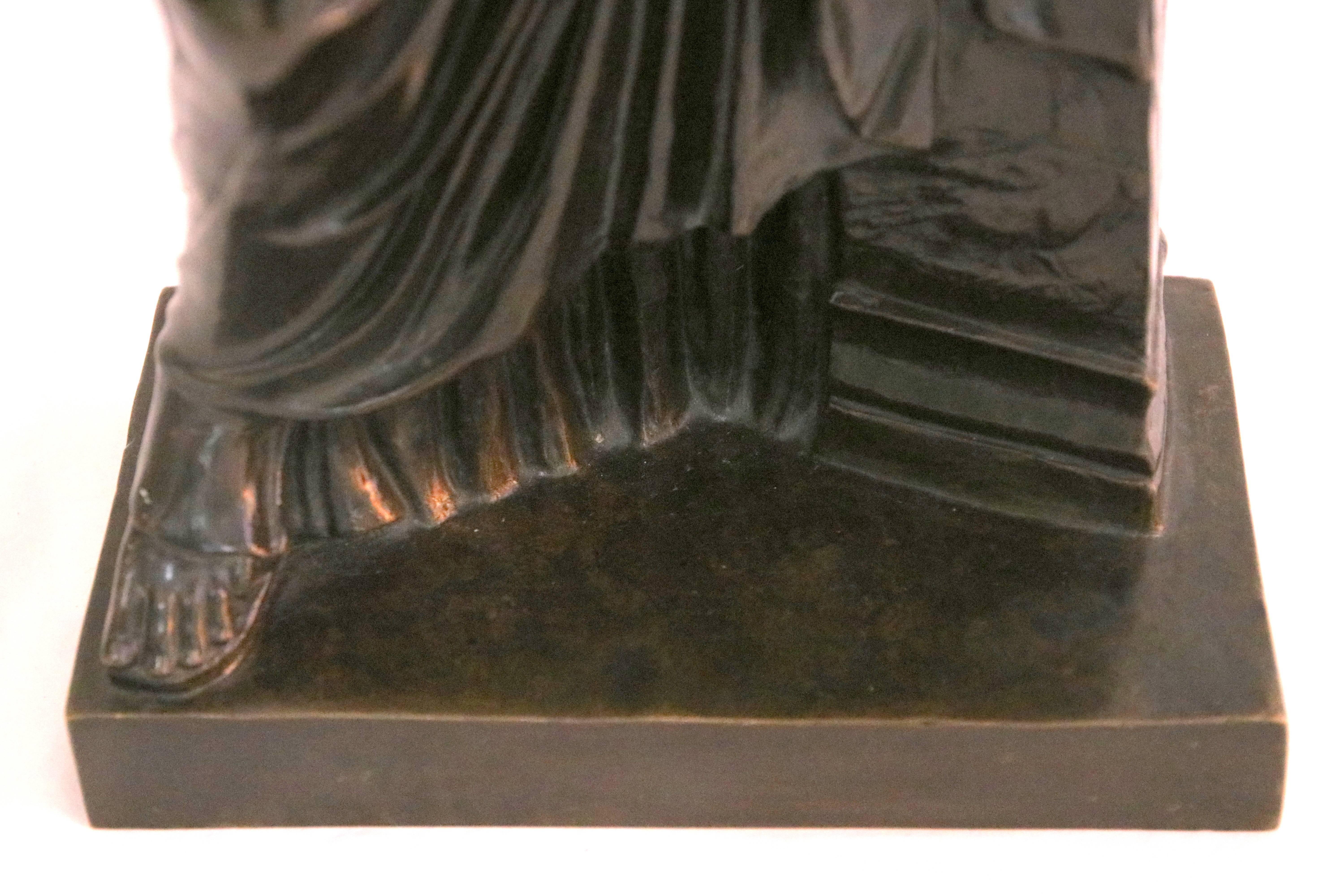 Bronze Grand Tour, Femme romaine, France, 19ème siècle par Susse Freres Excellent état - En vente à West Palm Beach, FL