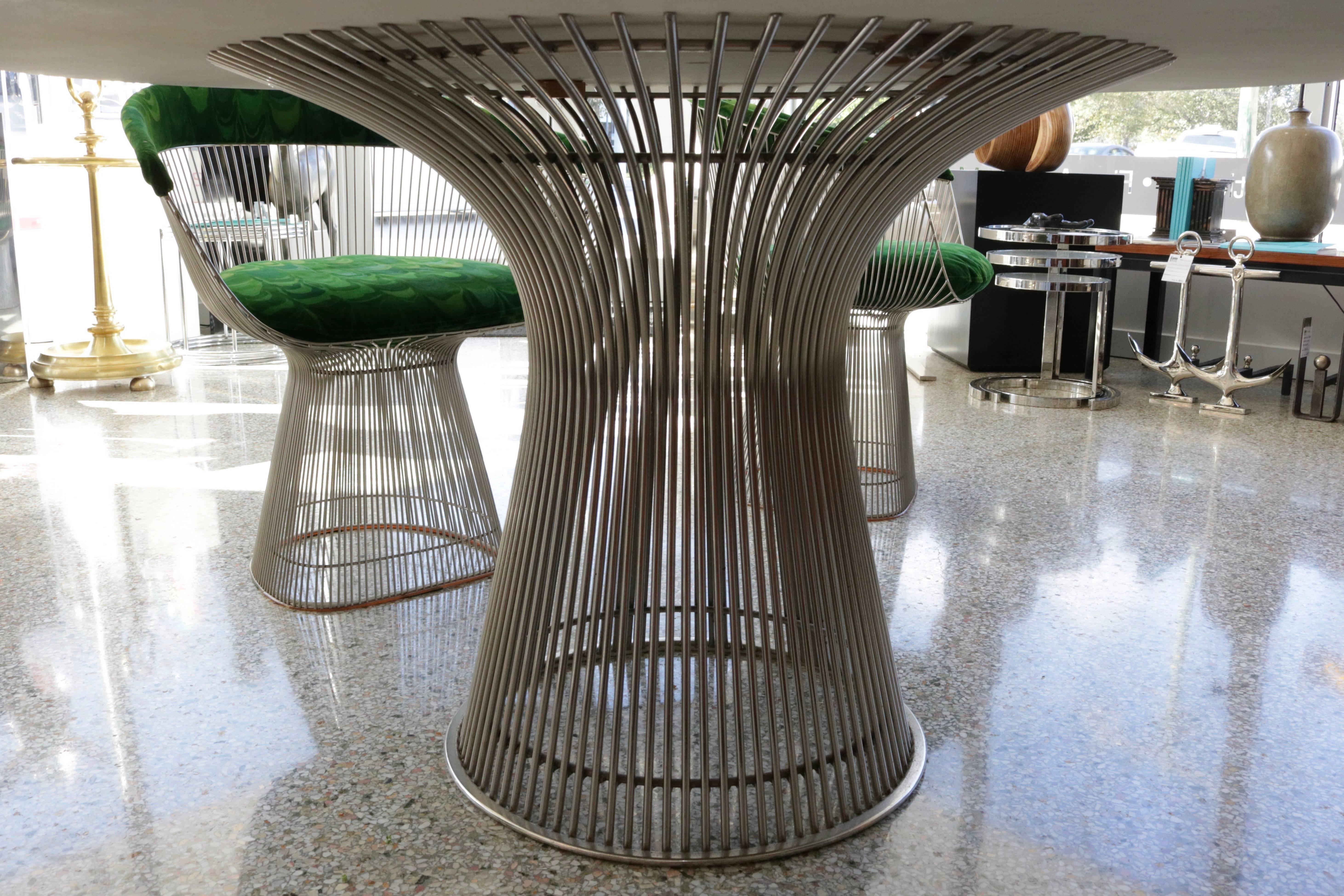 American Four Piece Platner Table and Chairs