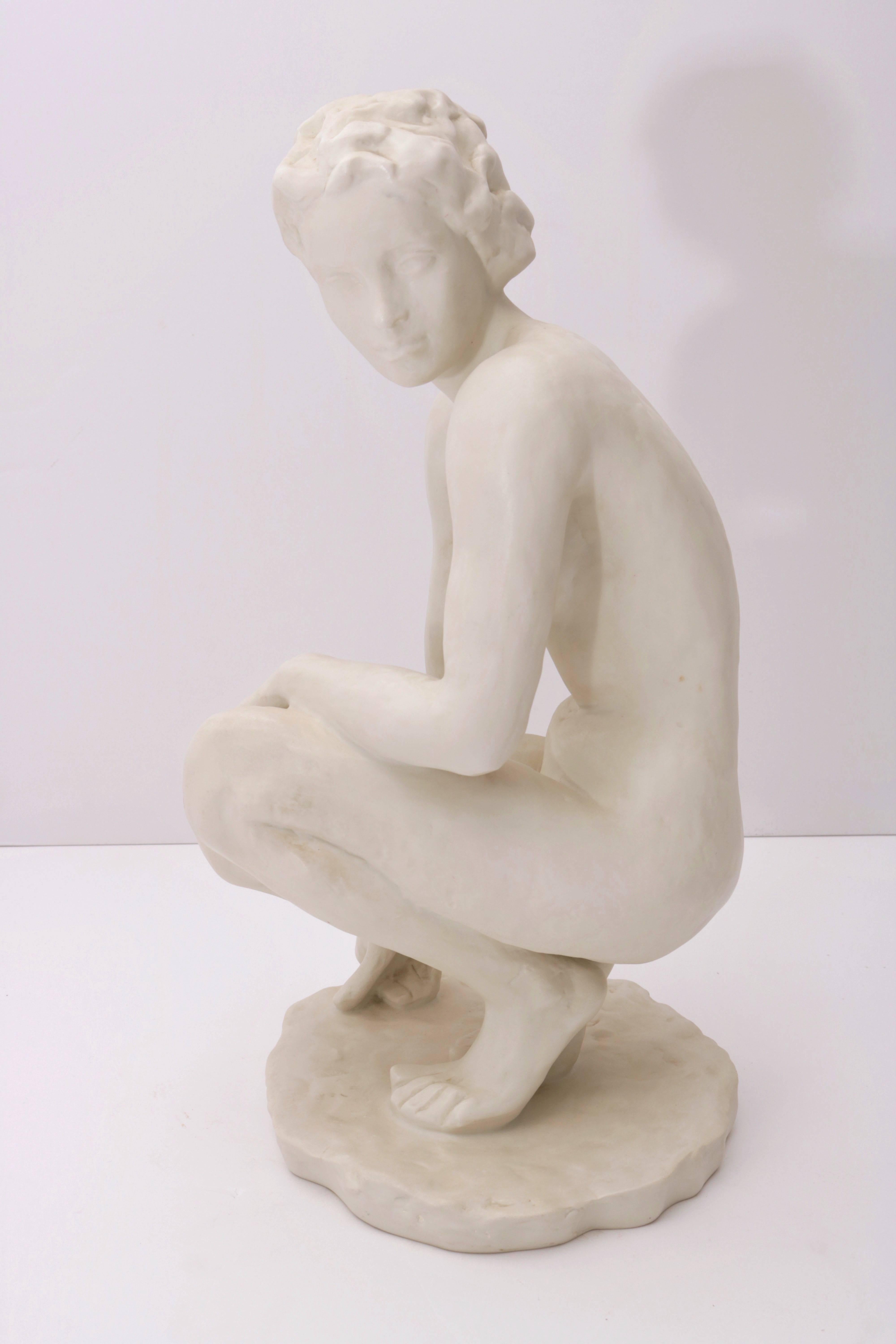 This Art Deco piece was created by the iconic artist C. Fritz Klimsch and reproduced by Rosenthal. Here Klimsch has captured the female form in a relaxed and natural pose.

For best net trade price or additional questions regarding this item,