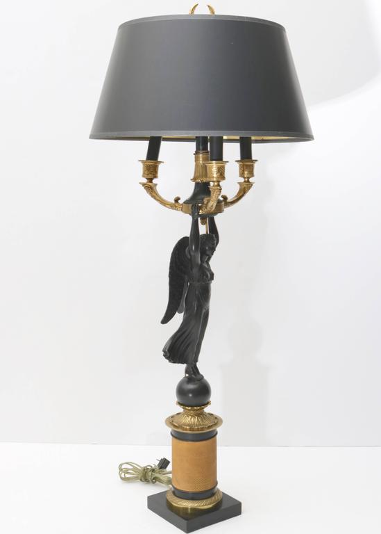 19th Century French Empire Candelabra Table Lamp at 1stDibs