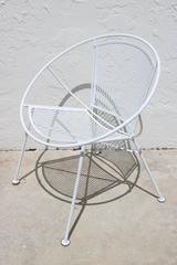 Pair of Salterini "Radar Hoop" Chairs in White by Maurizio Tempastini