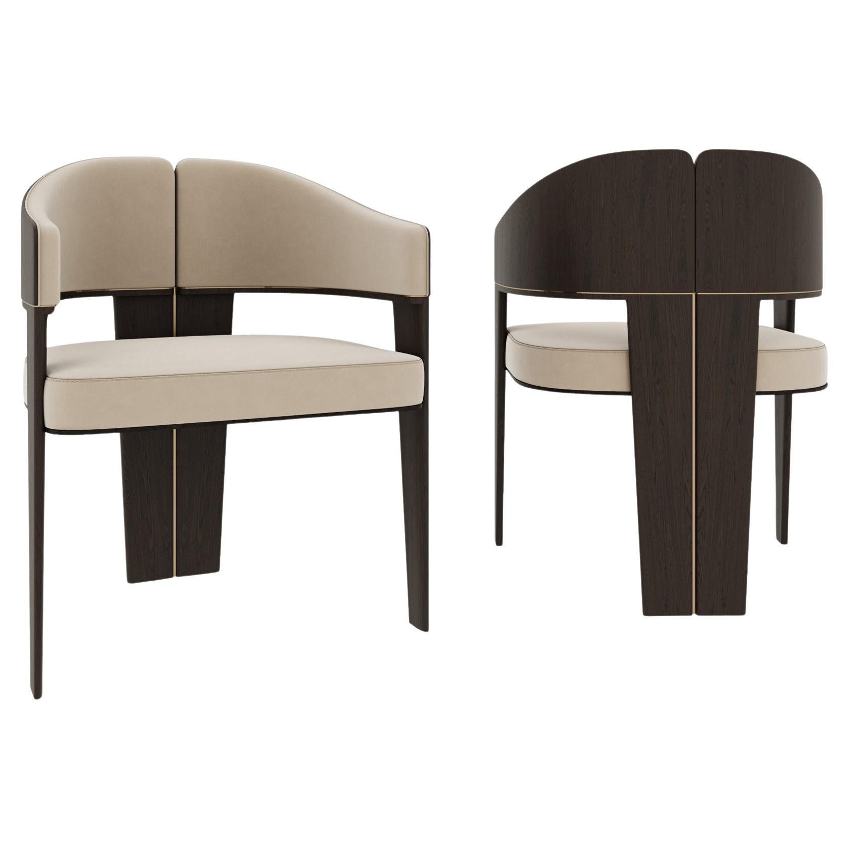 Estella Chair  Design By Mehmet Orel for Capella For Sale