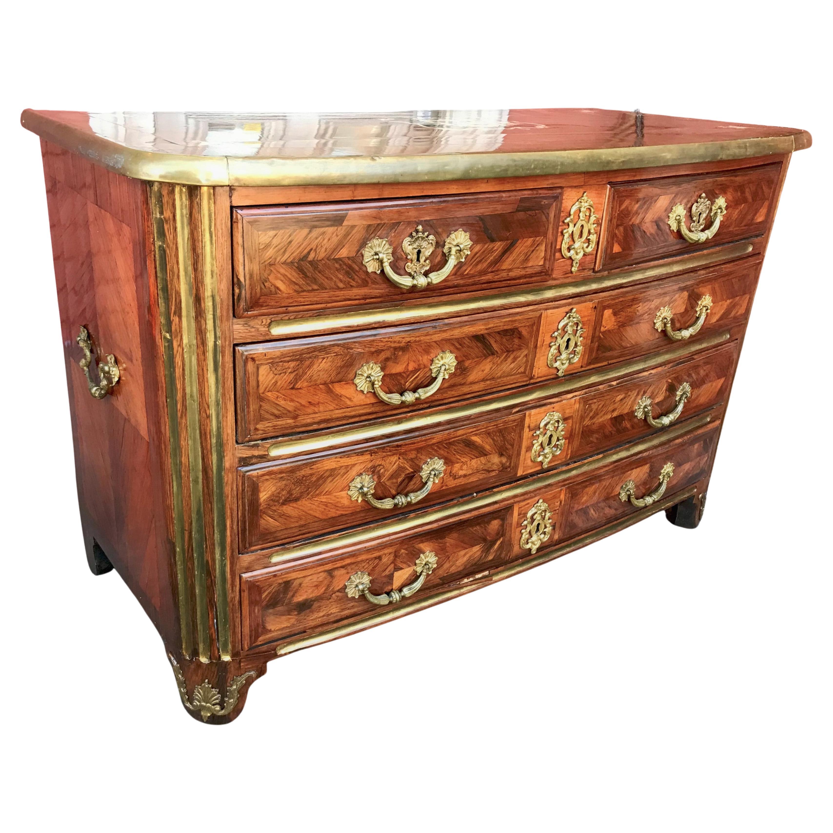 Regence Kingwood Commode Early 18th Century with Gilded Mounts