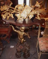 Giltwood Carved Trophy Fragment, Allegory of Life