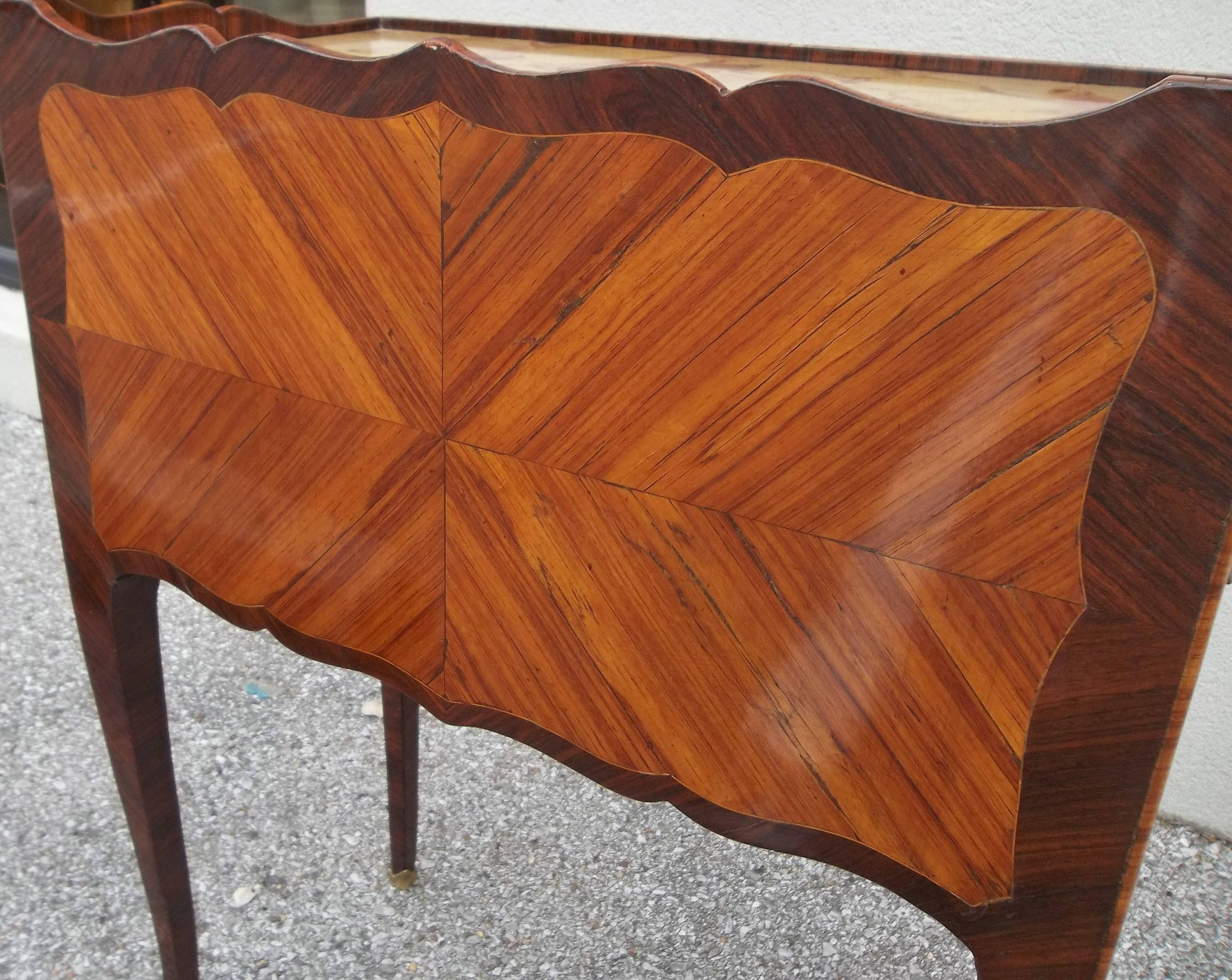 French Kingwood and Tulipwood Side or Book Table