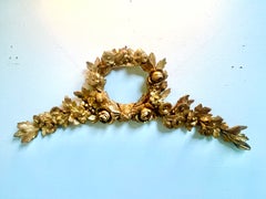 Louis XVI Style Giltwood Wreath and Festoons circa 1900