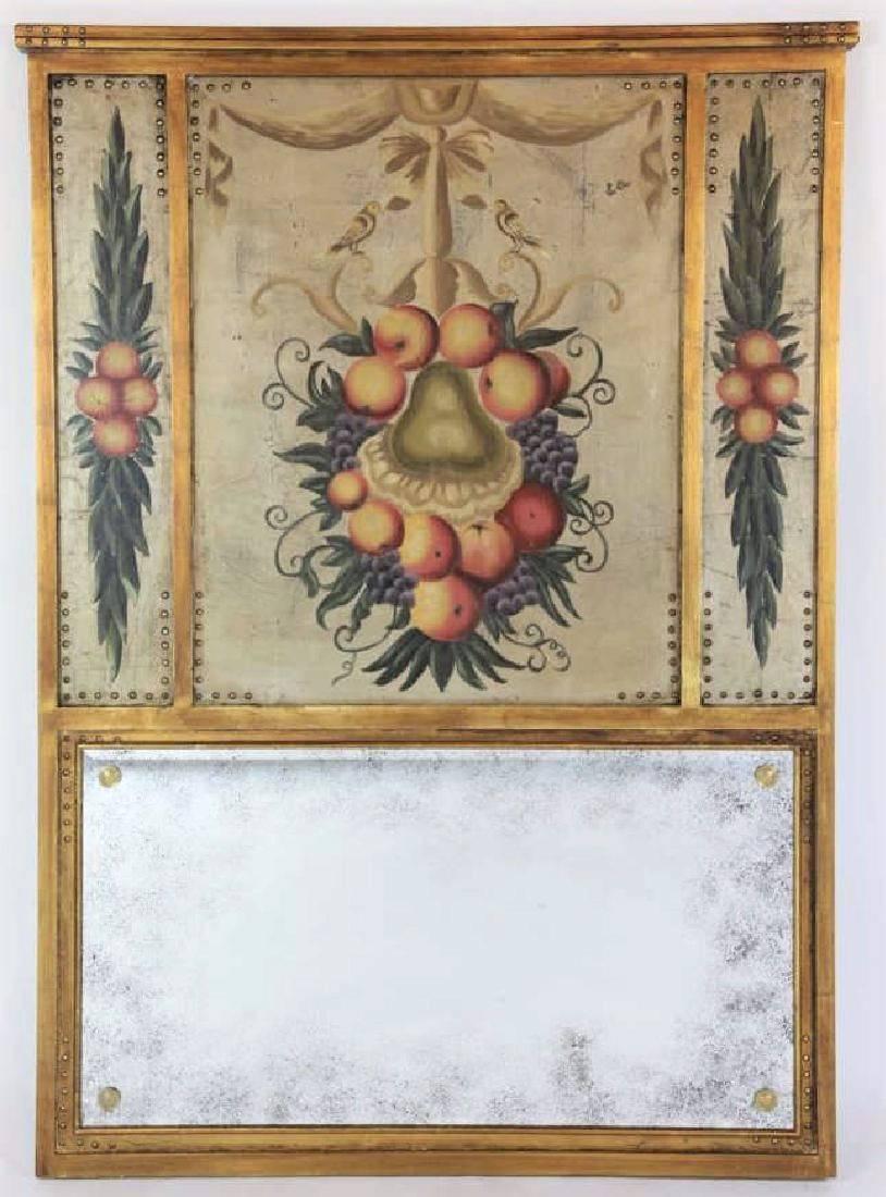 Italian Trumeau with Inset Panels of Fruit For Sale 3