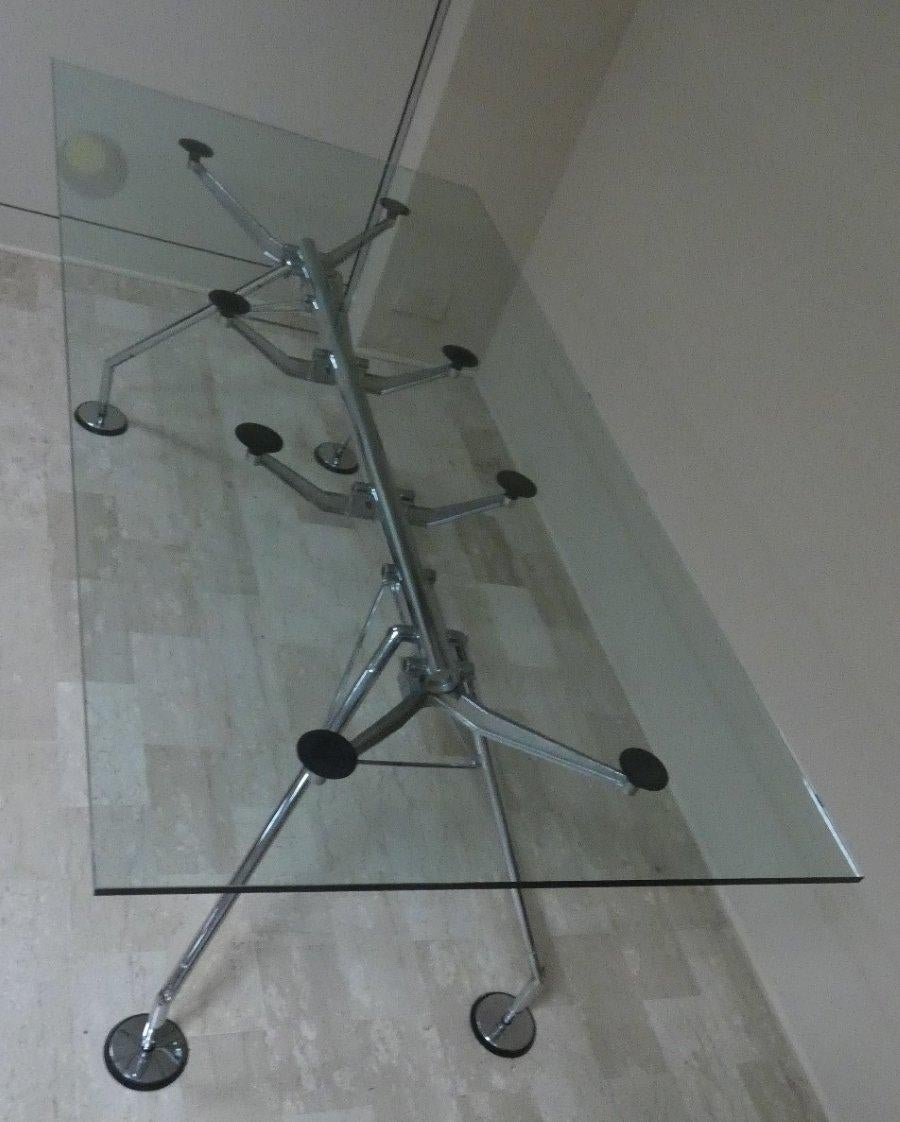 Minimalismo Tavolo Nomos di Norman Foster per Tecno, anni '80 in vendita