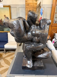 Reproduction Abstract Sculpture by Miroslav Hudeček in Fiberglass