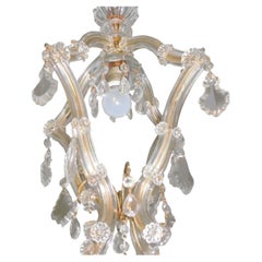 1960's Hollywood Regency style Art Glass Ceiling Lantern From Italy