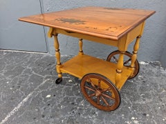 1940's Traditional style Rolling Trolley Dry Bar Cart by Heywood Wakefield