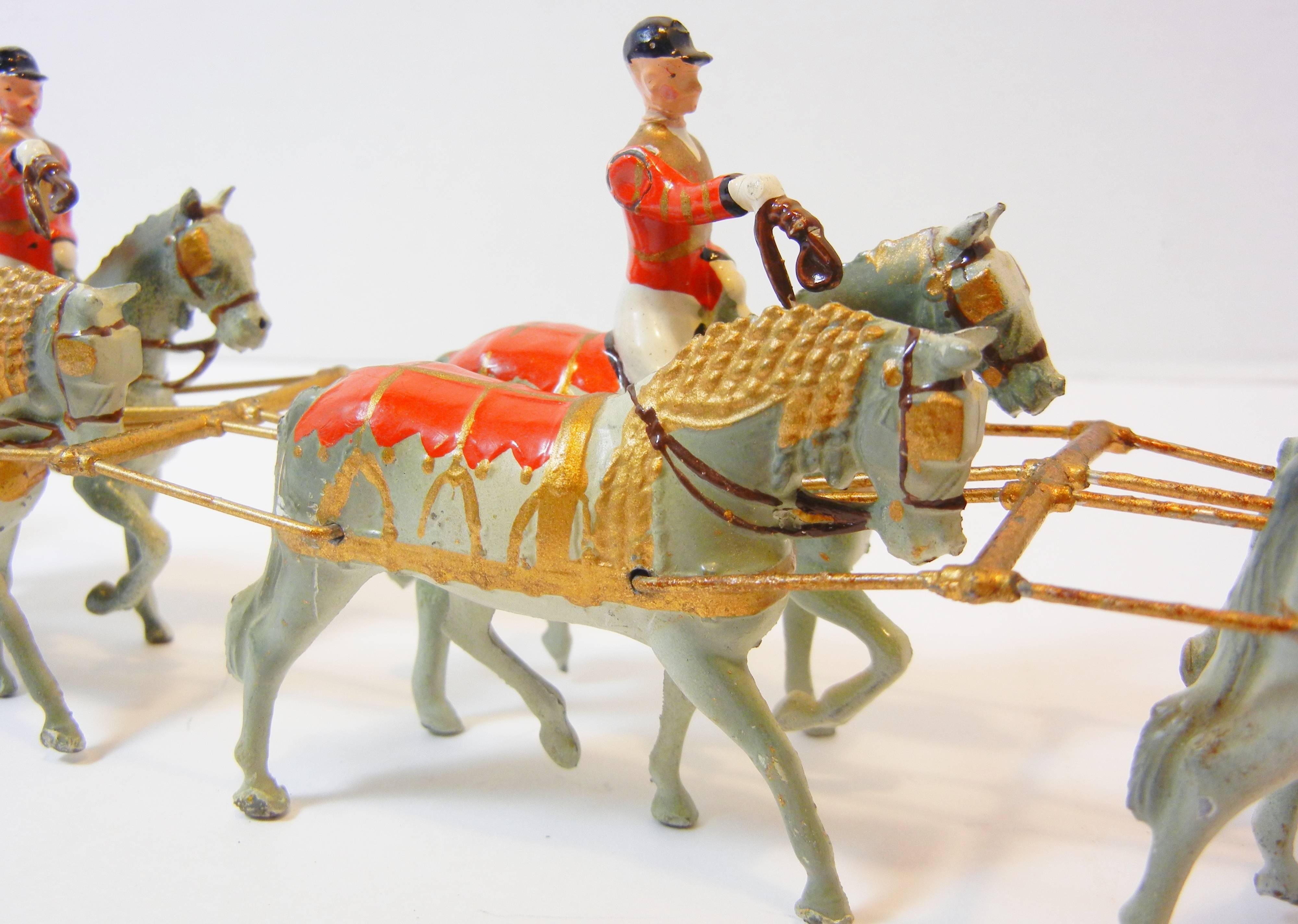 George VI Coronation of 1937, Toy State Coach of England by W. Britain Ltd In Good Condition In Quechee, VT