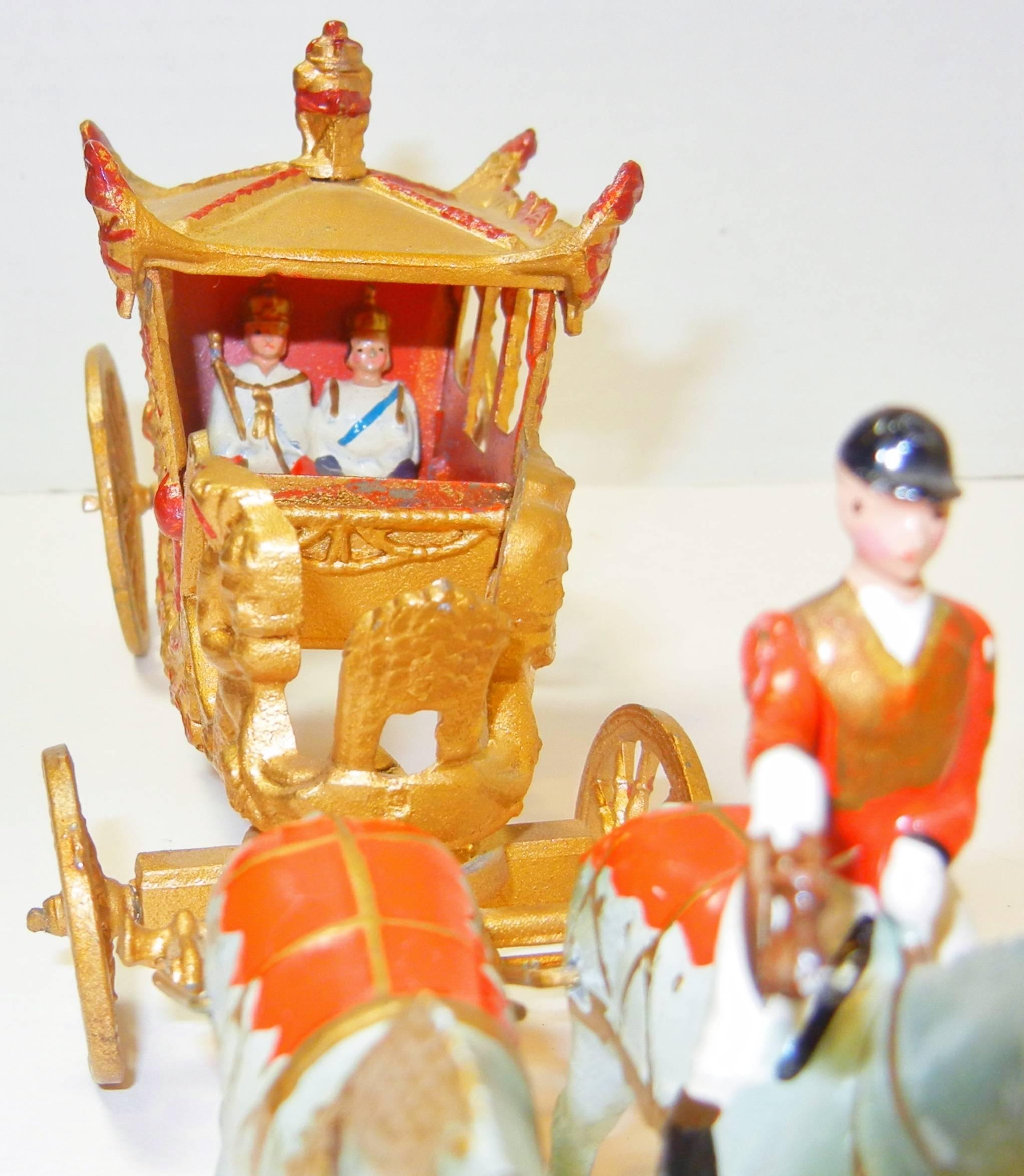 George III George VI Coronation of 1937, Toy State Coach of England by W. Britain Ltd