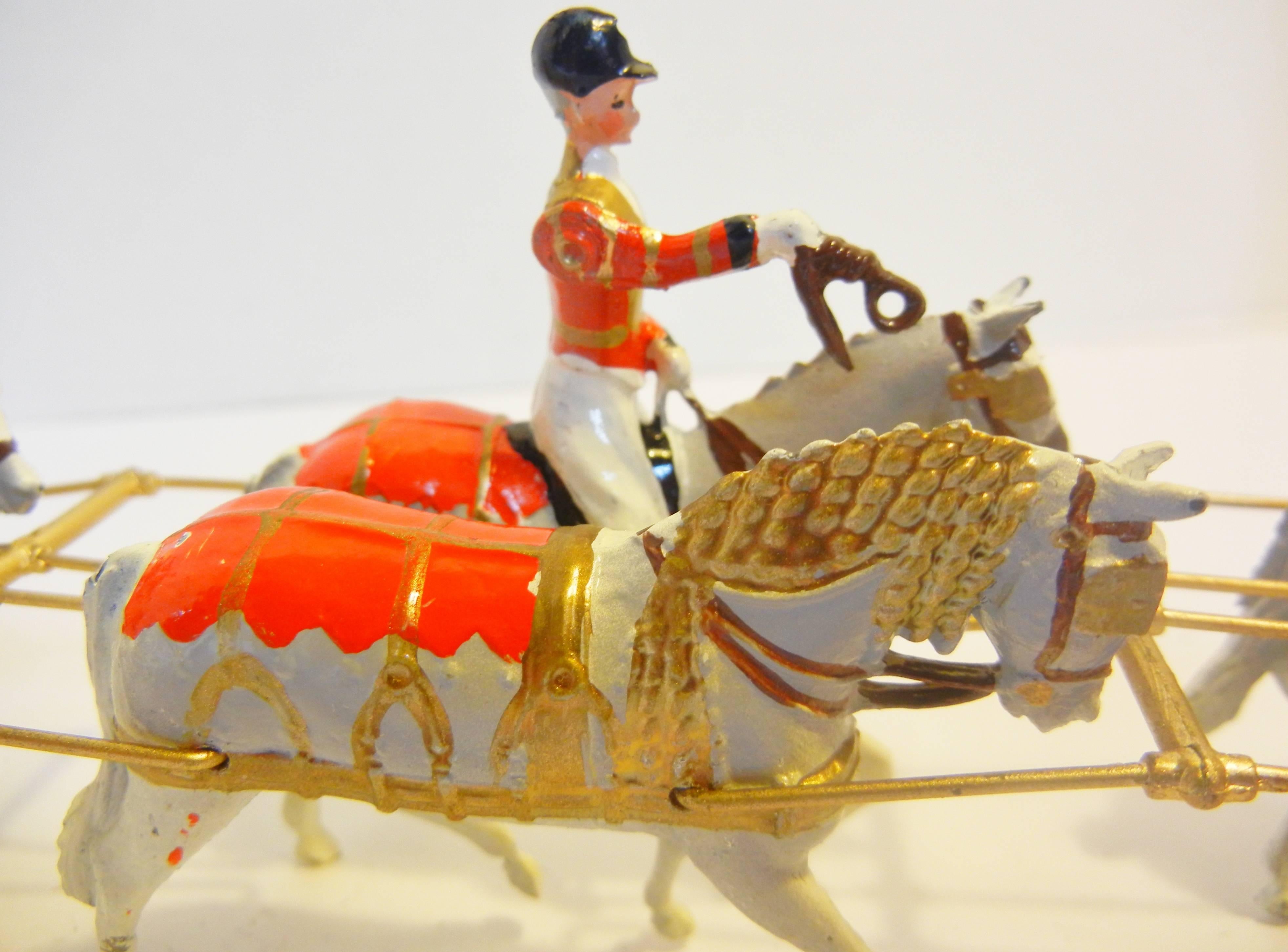 English Her Majesty's State Coach Pulled by Eight Windsor Greys, Britains Ltd Toy, 1963