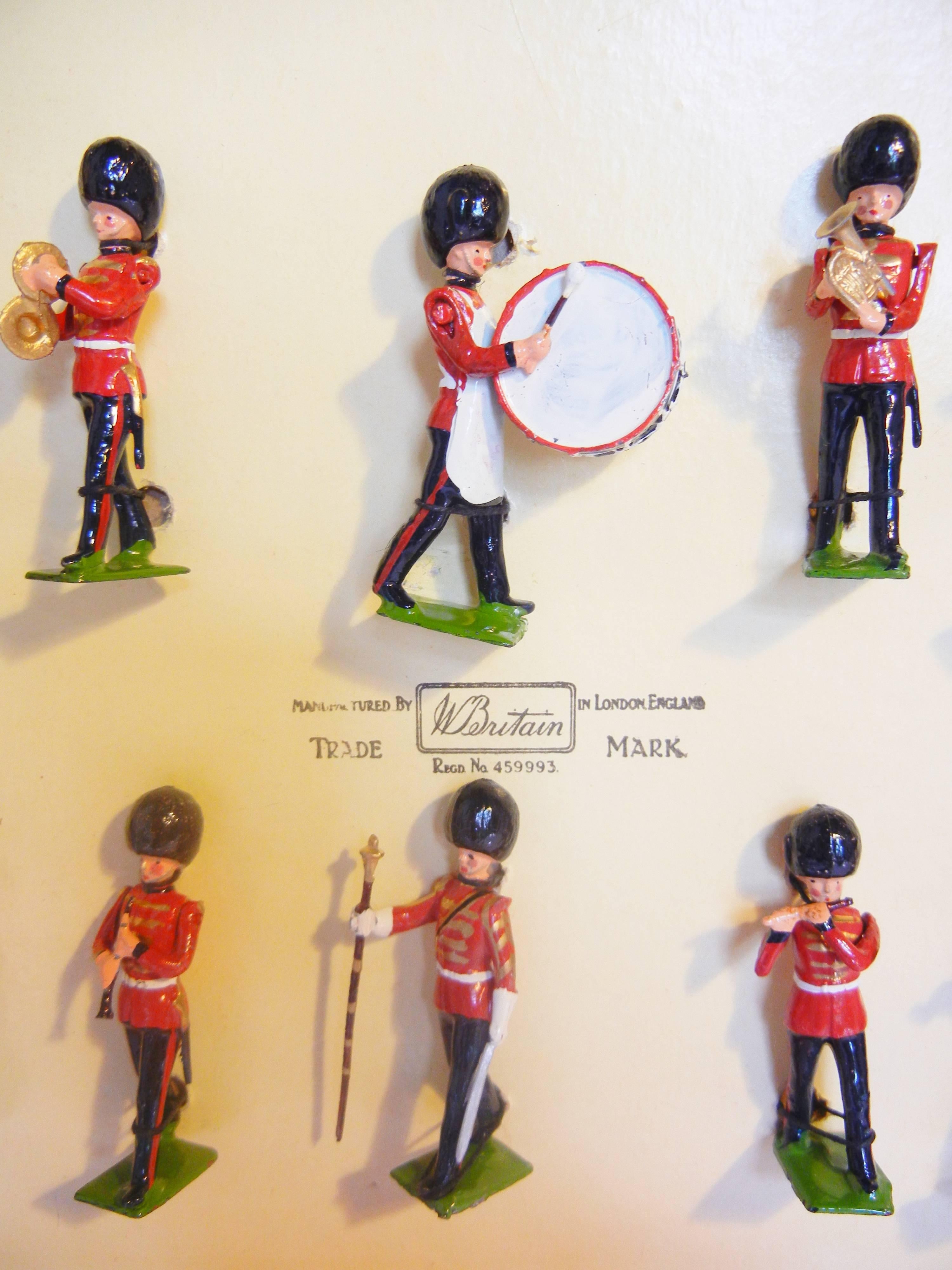 Campaign Full Band of the Coldstream Guards in Original Box, by Britains Ltd., UK, 1949