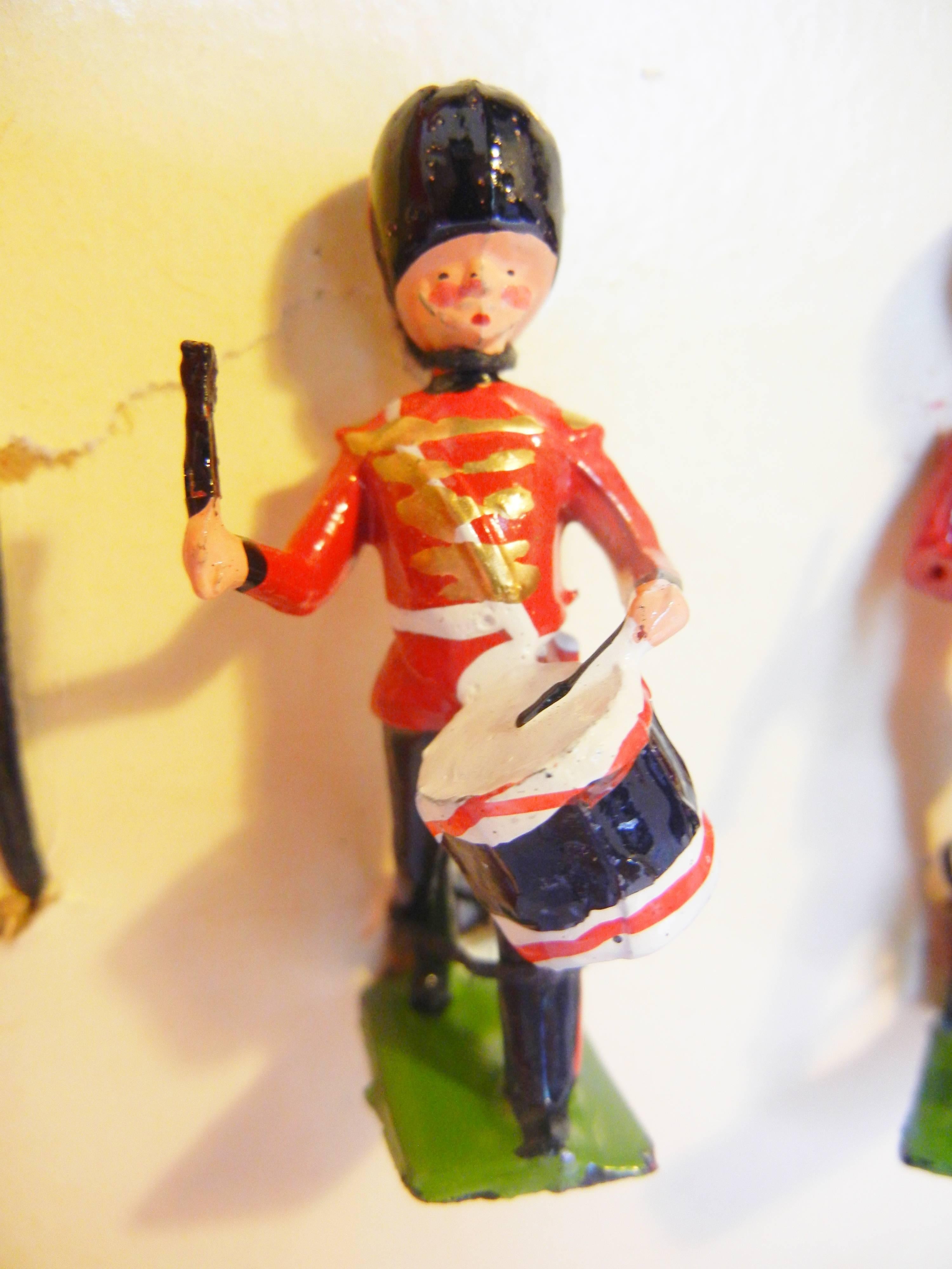 Mid-20th Century Full Band of the Coldstream Guards in Original Box, by Britains Ltd., UK, 1949