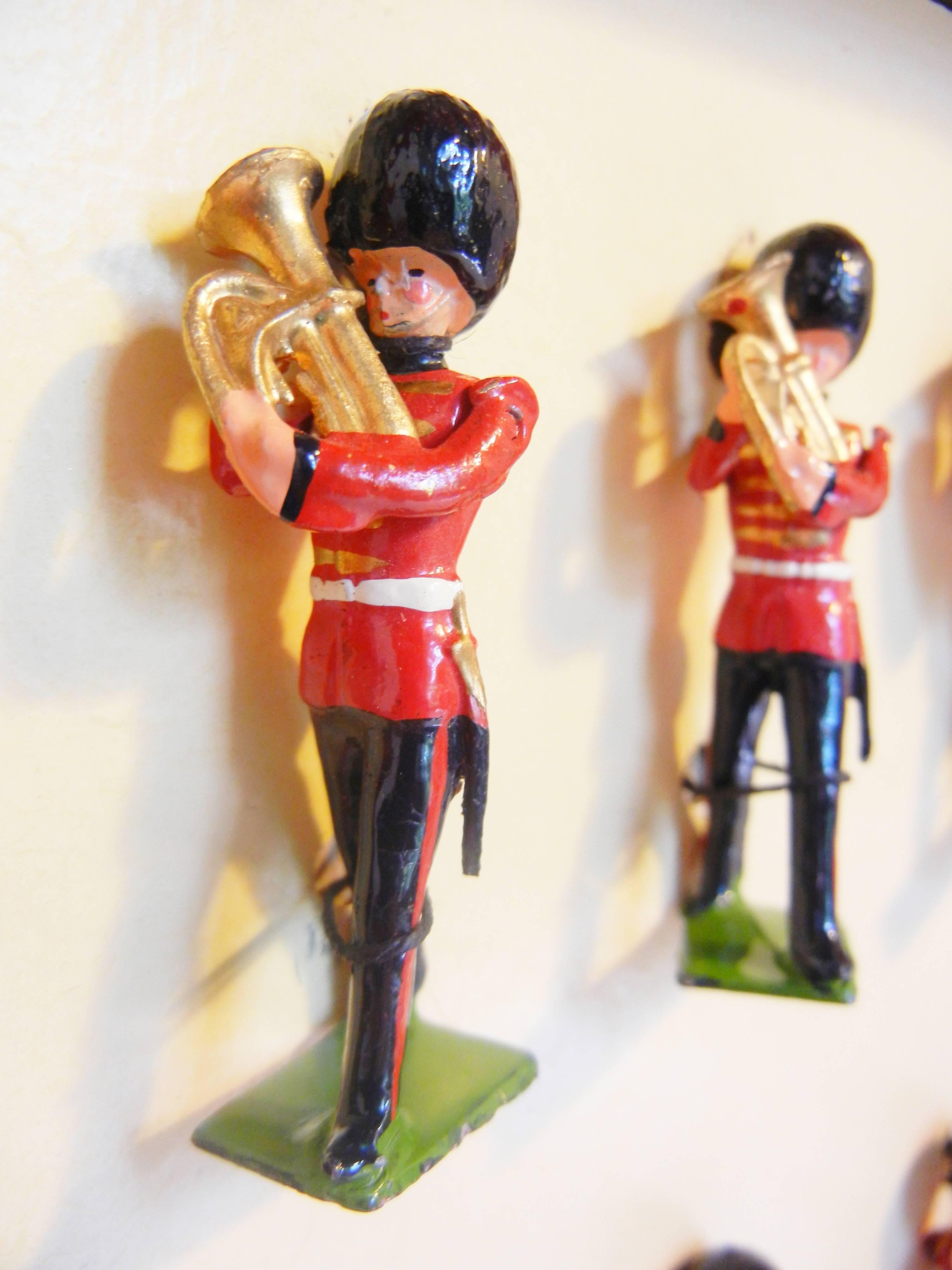 Lead Full Band of the Coldstream Guards in Original Box, by Britains Ltd., UK, 1949