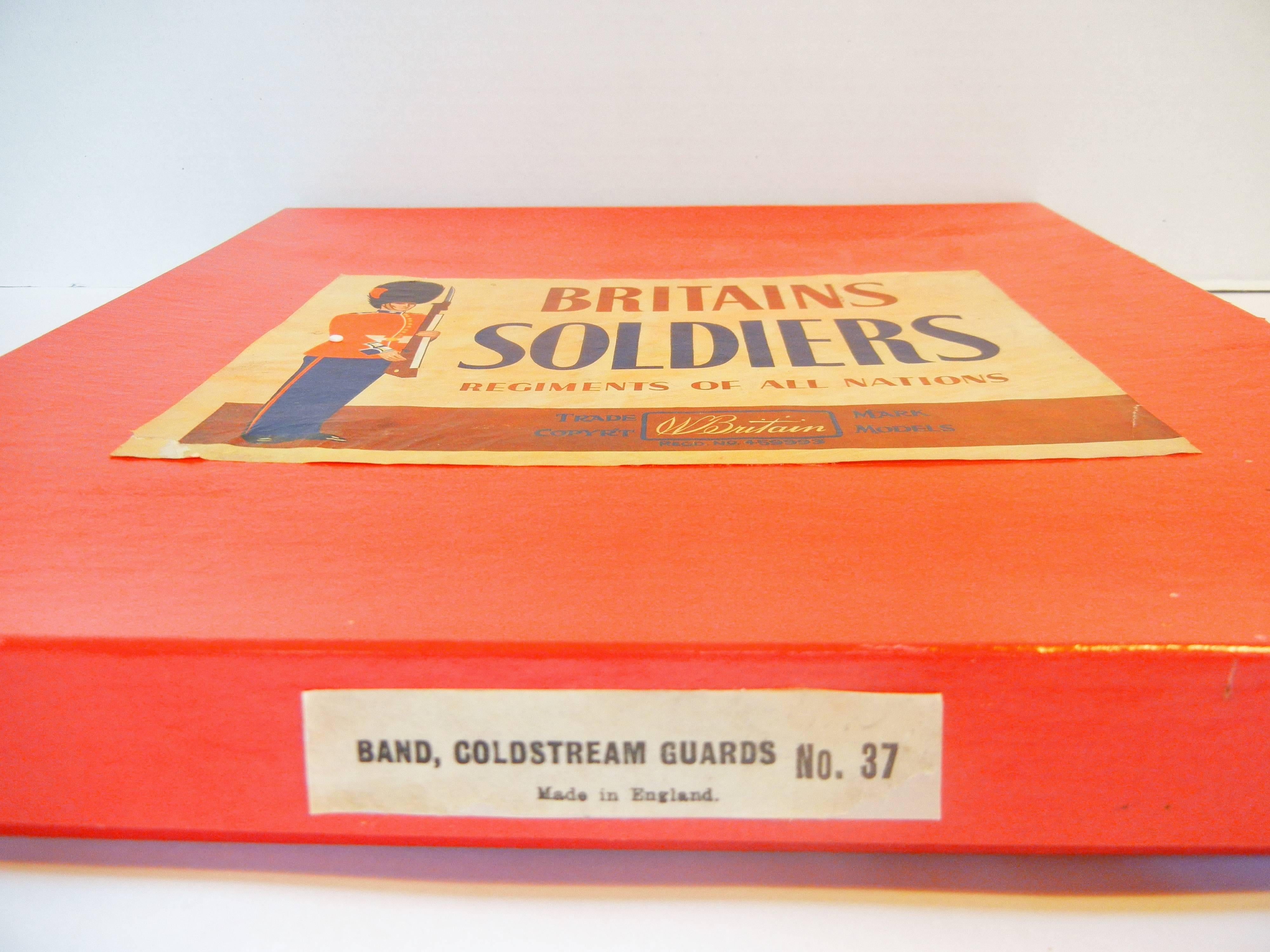 Full Band of the Coldstream Guards in Original Box, by Britains Ltd., UK, 1949 1