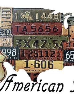 Set of seven decorative vintage-style metal motor cycle, Motor inspired signs