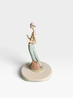 Lladro porcelain piece is the "Clown in Love" figurine