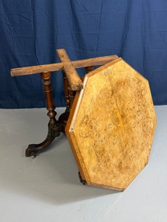 Victorian-era Octagonal Burr Walnut Centre Table