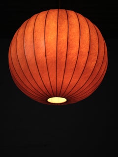 Cacoon ceiling lamp by Hans Bergström for Ateljé Lyktan, Sweden, 1960s