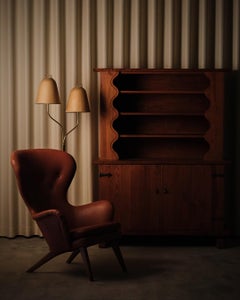 Rare pine cabinet by Otto Dahlin, Sweden, 1940s