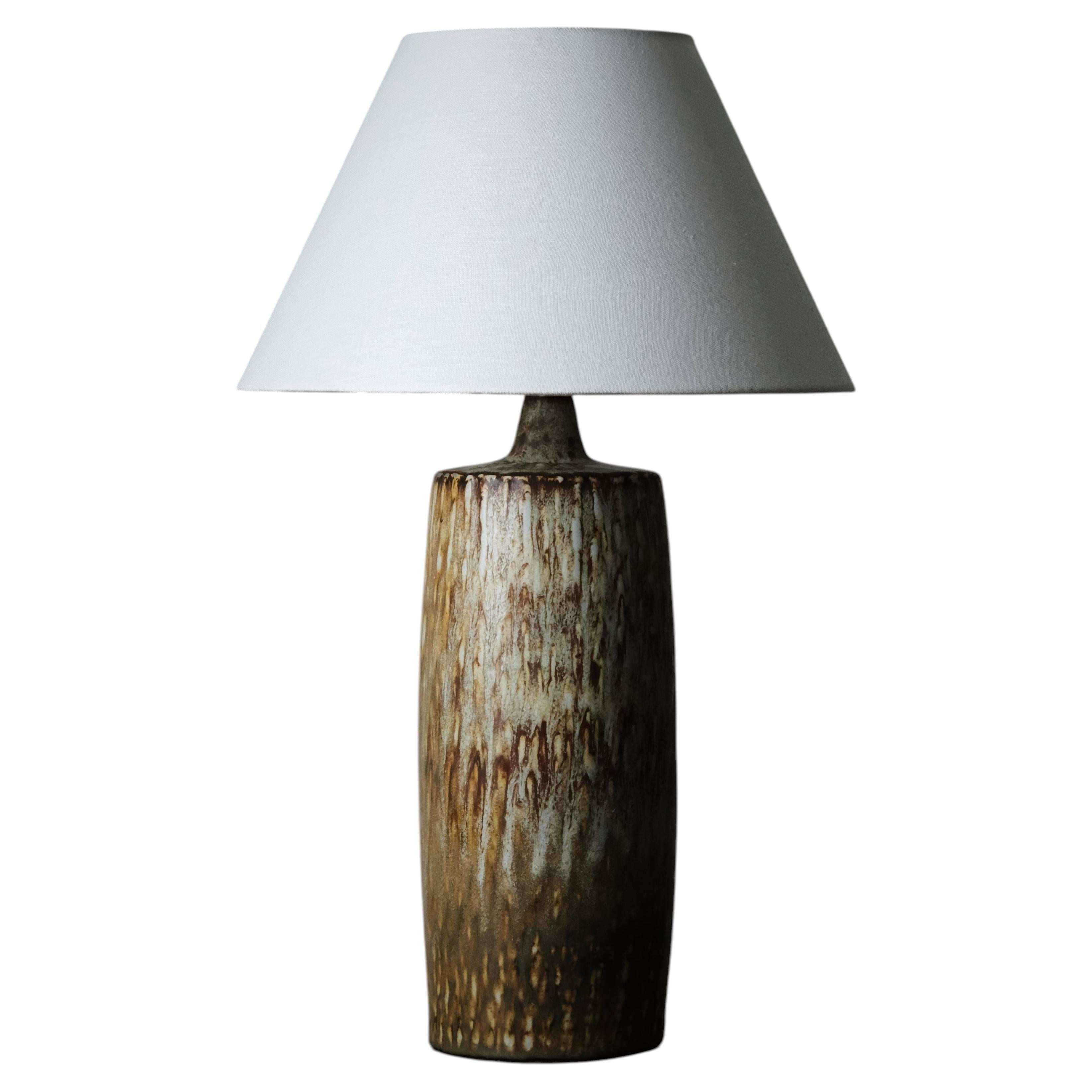 “Rubus” Table Lamp by Gunnar Nylund for Rörstrand in Glazed Stoneware, 1940s For Sale