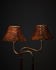 Coppia di lampade da tavolo Bergboms modello B 145 in ottone, Svezia, anni '70