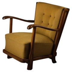 Frits Schlegel Model 1594 Beech Armchair for Fritz Hansen, Denmark, 1930s–1940s