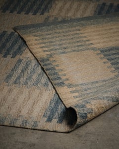 Tapis suédois à tissage plat « Capella » de Carl Malmsten