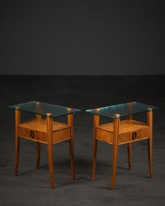 Pair of Carl-Axel Acking Bedside Tables for Bodafors, Sweden, 1950s