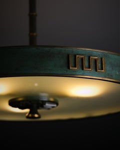 Swedish Grace Ceiling Light, Sweden, 1930s