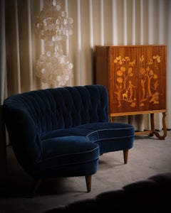 Marquetry Cabinet by Reiners, Sweden, 1930s