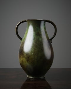 Große Bronzevase von GAB, Modell 257, Schweden, 1930er Jahre