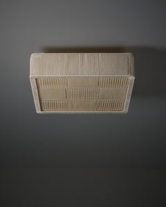 Scandinavian Modern Flush Mount in Woven Cord, Sweden, 1960s