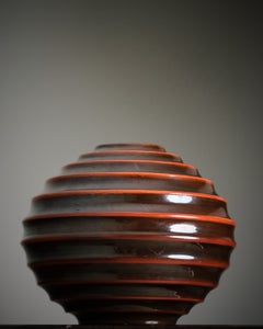 Ewald Dahlskog, Art-Déco-Vase „Kulvas“ für Bo Fajans, Schweden, 1930er Jahre