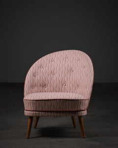Rare Asymmetrical Lounge Chair by Arne Norell, Sweden, 1960s
