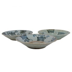 Late Ming Swatow Kitchen Bowls - Set of 3