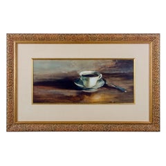 Cup of Tea Watercolor Painting by Denton