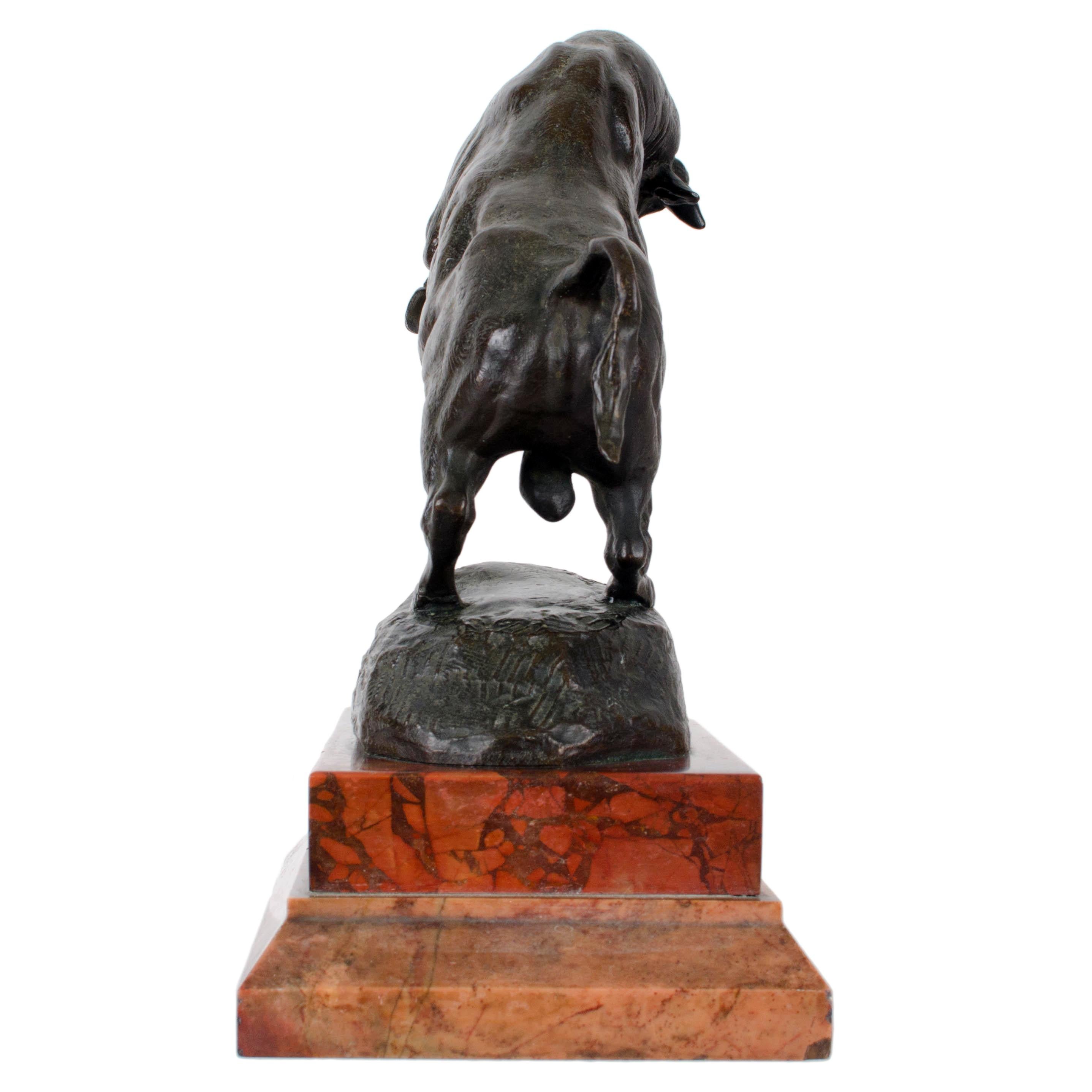 Bronze Antoine-Louis Barye - Taureau Cabré For Sale