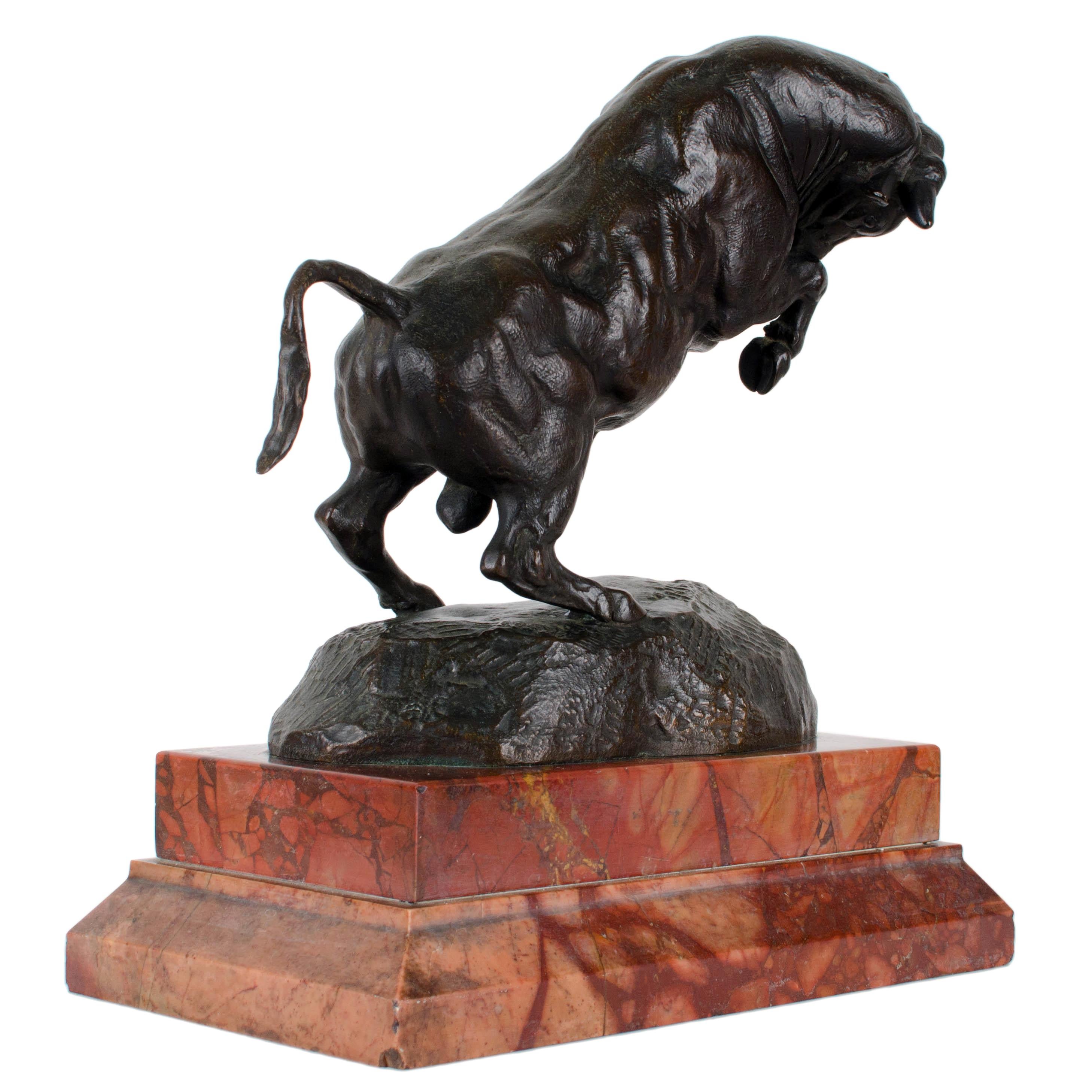 Antoine-Louis Barye - Taureau Cabré For Sale 1